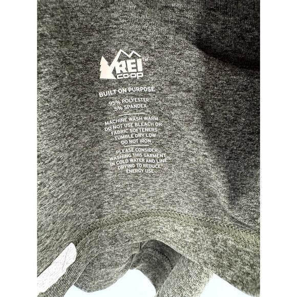 REI Co Op Shirt Men's 2XL Olive Green Stretch Crew Neck Long Sleeve Pullover - Picture 4 of 5